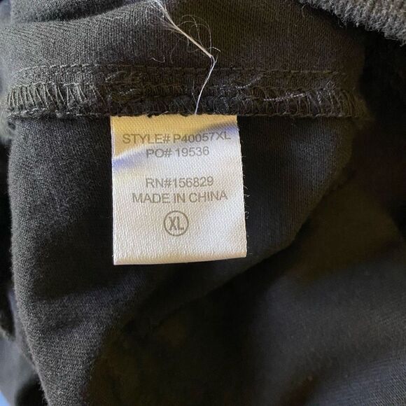 White Birch High Rise Joggers Black Drawstring Flap Pockets Women’s Size XL - Picture 9 of 10